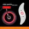 Luz de bicicleta roda quente passeio noturno luz de salgueiro luz decorativa para bicicleta de montanha luz de contorno de raio luz de roda acessórios de passeio