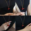 Cadena de suéter con forma de calabaza original de estilo chino con goteo de aceite para mujer, collar versátil de moda de nicho de lujo ligero de alta gama