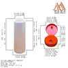 Botella HDPE Redonda Recta Personalizada de 500 ml Boca Ancha 38-400 Tapa Flip-Top Botella para Salsa de Tomate y Condimentos Cocina a Prueba de Humedad y Fugas
