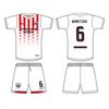 Conjunto de Uniforme de Fútbol Uniforme de Juego y Entrenamiento de Equipo Jersey de Fútbol Sublimado Jersey de Fútbol Personalizado Versión de Aficionado