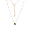 Directo de fábrica en stock al por mayor piedra de cumpleaños 12 de acero inoxidable cuentas de agujero pequeño accesorios de joyería DIY collar