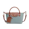 Bolso Longchamp de Nylon con Diseño de Nicho, Bolso Ligero tipo Dumpling para Viajes Diarios, Bolso de Hombro Cruzado Individual, Bolso Cuadrado Pequeño con Solapa, Bolso de Mano para Mujer