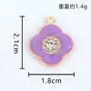 Acessórios de Flor Pingente Criativo Ponto Único de Suspensão Liga de Óleo Gotejante Acessórios de Joia DIY Brincos Pulseira Colar Atacado