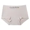 Calzones bóxer sencillos de algodón puro sin costuras para mujer, entrepierna de algodón 7A antibacteriano, cómodos, de tiro medio, transpirables, levanta glúteos