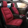 Cojines para asiento de coche en stock, cojines de asiento cálidos de felpa corta de invierno con soporte lumbar incorporado, cojines para asiento delantero del conductor y del pasajero, transfronterizo