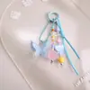 Novo Chaveiro de Flor e Borboleta de Resina Estilo Ins Fresco e Fofo Coração de Menina Pingente de Mochila Acessórios de Presente Venda por Atacado