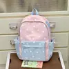 Mochila Pequeña Estilo Japonés Sal Marina Azul y Rosa Estilo Soft Girl Fresca, Alto Valor Estético, Estilo Dulce y Lindo, Adecuada para Estudiantes, Mochila de Viaje para Vacaciones