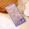 Adesivos divertidos flutuantes em estéreo com desenhos animados, cristais e diamantes, adesivos decorativos infantis em 3D, adesivos fofos em relevo para meninas.