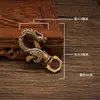 Llavero de Grifo de Latón Accesorios Hebilla Creativa de Cabeza Crestada Colgante para Bolso de Hombre Artesanías de Productos de Cobre Boca de Cintura para Exteriores