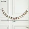 Placas Decorativas de Letras de Natal, Placas em Inglês 'Merry Christmas', Enfeites Pendentes para Decoração de Ambiente, Acessórios Decorativos de Madeira