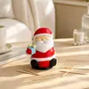 Porta Palillos de Reno Navideño Contenedor de Almacenamiento de Hisopos de Algodón para Sala de Estar del Hogar Adorno Decorativo de Escritorio de Alta Gama para el Hogar