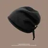 Chapéus Simples Novos para Outono e Inverno para Mulheres, Estilo Japonês, Gorro Afina-Rosto, Chapéu Pulôver Versátil da Moda Coreana, Tendência para Casais, Estilo Masculino