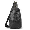 Bolso Cruzado de Hombro para Hombre Hummer Paul Piel de Vaca de Primera Capa Estilo Europeo y Americano Mochila Cruzada Bolsa de Pecho para Hombre de Cuero Genuino de Comercio Exterior Bolsa de Cintura para Hombre
