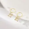 Nuevos Pendientes 2025 para Mujer Coreanos Casuales Pendientes Personalizados Estrella Octogonal de Ocho Puntas Pendientes de Gama Alta Pendientes Retro