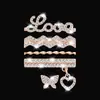 Adecuado para Apple Smart Watch Correa de Silicona Anillo Decorativo Correa con Hebilla de Mariposa Decoración Nuevo Anillo Decorativo