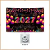 Tecido de Fundo de Ano Novo Personalização Decoração de Festa de Festival Arranjo Exclusivo de Comércio Exterior da Amazon Banner Fonte de Fábrica