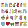 Patches Bordados Coloridos de Desenho Animado com Letras em Inglês para Decoração de Roupas Infantis, Patches de Reparo para Bolsas, Roupas, Sapatos, Chapéus e Patches de Tecido