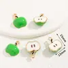 Colgantes de Aleación Pintados a Mano Colección de Frutas de Dibujos Animados, Pulsera Pendientes Materiales para Joyería Hecha a Mano DIY Colgantes