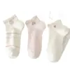 Calcetines para Niños Azules Blancos Rosas Verano Estilo Delgado Calcetines Cortos para Niños Estilo Coreano Dibujos Animados Malla Transpirable Lindos Calcetines Tobilleros Estilo Nuevo