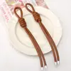 Cuerda Trenzada de Cuero Colgante para Llavero DIY Correa de Muñeca Creativa Opciones Multicolor Accesorio para Colgar Material de Cuerda de Cuero