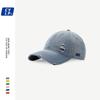 Gorra de béisbol de mezclilla retro americana de calle rasgada para mujer verano sombrero para el sol pareja casual todo-fósforo bordada gorra con visera hombre