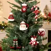 Nuevo Colgante Decoración Árbol de Navidad Transfronterizo Bastón de Caramelo Rojo Encanto Pequeño Palo Galvanizado Piruleta Adorno de Guante Pequeño