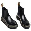 Botines Chelsea 2976 Transfronterizos para Mujer, Botas Martin de Pareja para Hombre, Botines Cortos de Cuero Genuino Británico, Zapatos Casuales de Cuero sin Cordones para Hombre y Mujer