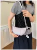 Bolso tipo croissant de nicho estilo coreano para el día a día, súper popular, nuevo bolso de moda casual para mujer, de hombro y cruzado