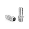 Acero Inoxidable 304 Conector de Barbilla Hexagonal con Rosca Exterior Reductor Tubería de Manguera Conector de Manguera Suave para Manguera de Agua 4 6