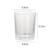 Copo de Vela Transfronteiriço Copo de Vela Espesso Simples Copo de Vidro Transparente para Aromaterapia Ornamentos de Fragrância para Casa Suporte de Vela para Ambiente