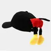 Boné Criativo Fofo de Desenho Animado com Bumbum Primavera e Verão Chapéu de Sol para Viagem Versátil Boné Bico de Pato Atacado