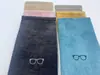 Bolsa para Gafas, Gafas de Sol, Estilo de Alta Gama, Armazón Grande, Almacenamiento Antiarañazos, Bolsa de Cuero para Gafas, Portátil, con Logo Impreso y Nombre de la Tienda