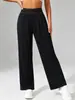 Pantalones Largos Deportivos de Yoga Casuales Sueltos de Pierna Recta Pantalones de Pierna Ancha Cintura Elástica Versátiles de Secado Rápido Pantalones de Diosa Transfronterizos