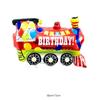Globo de película de aluminio para vehículo grande, juguete para niños, tren, coche de policía, tractor, globo decorativo de papel de aluminio