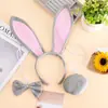 Tiara de Orelha de Coelho da Páscoa Venda Quente Transfronteiriça Tiara Cosplay Tiara Fofa de Festa de Feriado Infantil Divertida e Adorável