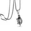 Collar con Colgante de Tortuga de Animales de Fundición Vintage Estilo Europeo y Americano Acero Inoxidable Personalizado Joyería de Moda para Hombres y Mujeres Collar de Acero Inoxidable