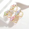 Anillo de Acero Inoxidable con Perla Chapado en Oro 18K Estilo Ins Nicho Lujo Accesible Anillo Vintage de Gama Alta Vintage