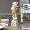 Fabricante Alemão 2026 Novo Modelo Ornamento Urso Violento para Sala de Estar, Grande de Chão Luxo Leve High-End Lateral de Gabinete de TV