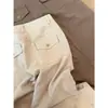 Calça de Linho de Alta Qualidade de Perna Larga para Mulheres 2026 Novo Verão Estilo Lazy Old Money Temperamento Versátil Casual Calça Reta
