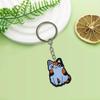 Chaveiro Criativo Série Gato Doce Chaveiro Mochila Dunhuang Borracha Macia PVC Decoração DIY Criativa Pingente de Carro