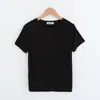 Camiseta versátil base para casa para mulheres slim fit verão roupa íntima gola redonda fina solta modal algodão