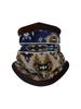 Otoño e invierno cachemira a prueba de frío cuello manga ajustable elástico montar gorra de cuello con estampado gruesa multiusos cálida máscara