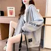 Sudadera con Forro Polar Otoño e Invierno 2026 para Mujer, Cárdigan Chaqueta Delgado Estilo Coreano Holgado con Estampado de Letras, Top de Manga Larga para Mujer Ins