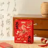 Bolsa Meow 2026 Ano Novo Ano do Cavalo Saco de Presente Vermelho Embalagem de Presente de Feriado Ano Novo Aniversário Sacola de Papel para Lembrança