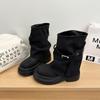 Botas Martin de Suela Gruesa para Mujeres Bajitas 2025 Nuevo Otoño Botines Maillard para Pantalones Botas Marrones de Pila