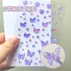 Adesivos Faciais para Apresentação Teatral Infantil Decorativos Adesivos de Borboleta com Diamantes para Apresentação de Jardim de Infância Adesivos Criativos Autoadesivos Sem Cola
