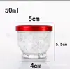 Botella de Vidrio Transparente para Miel de Boca Ancha de 30 ml al por Mayor, Frasco Redondo de 75 ml para Nido de Pájaro, Botella Rellenable de 100 ml con Tapa