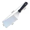 Utensílios de Cozinha Teppanyaki de Aço Inoxidável Prontos de Fábrica Espátula para Panqueca Frutas Ferramenta Manual para Cozinhar Bife Bolo de Mão Pá de Gelo