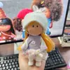 Nova Mini Boneca Batata 14cm Roupas Boneca Espanhola Mia Conjunto de Roupa para Vestir Suspensórios Fofos