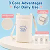 Bolsa de Lona de Dibujos Animados en Stock Correa para Taza de Agua Cubierta para Taza Cubierta para Té de Leche Funda Protectora para Termo Bolso Cruzado Portátil Cubierta de Algodón para Taza